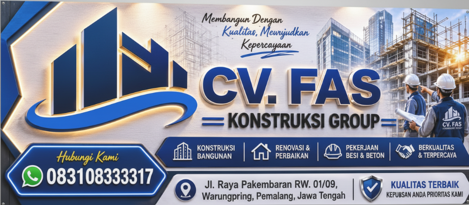 Bangunan konstruksi megah di senja